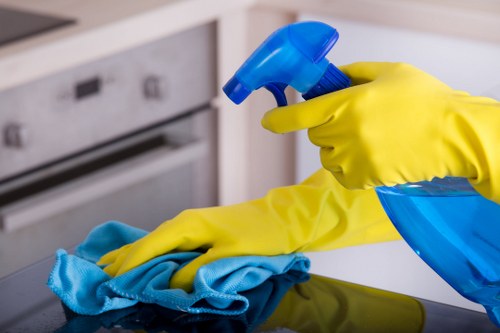 Local cleaner preparing a Twickenham Airbnb for the next guest