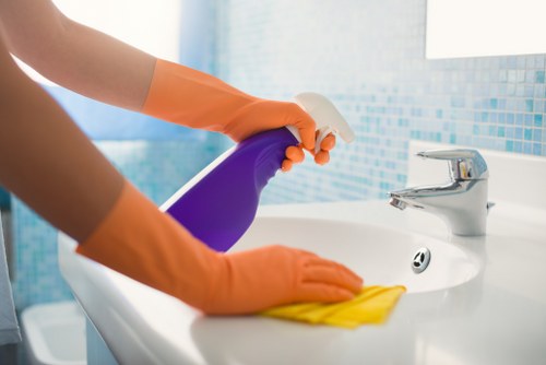 Local cleaner working in a Twickenham residential property