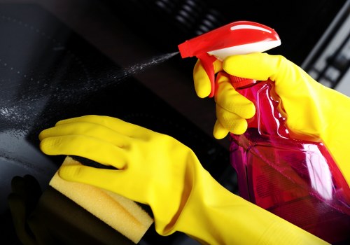 Twickenham carpet cleaner following safe procedures during a home visit